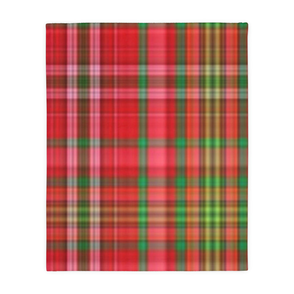 62CB  Colorful Plaid Blanket