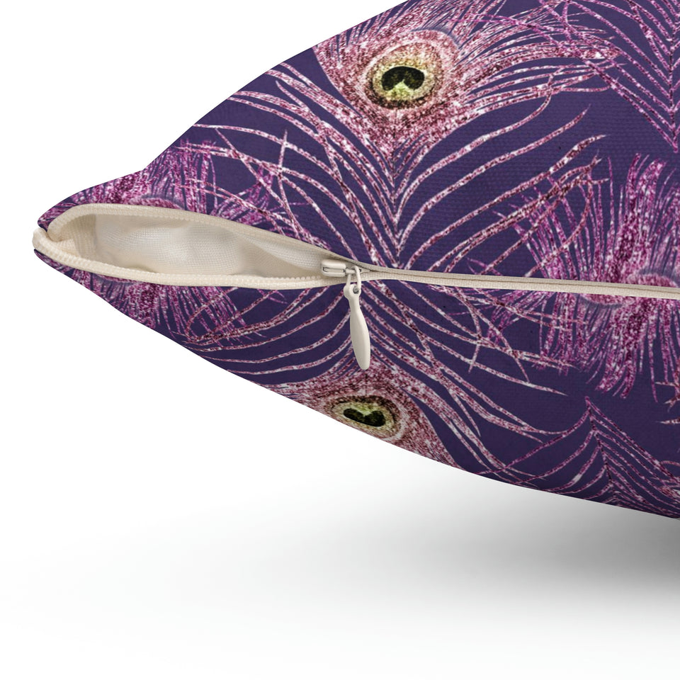 13PCF  Peacock Feather Pillow