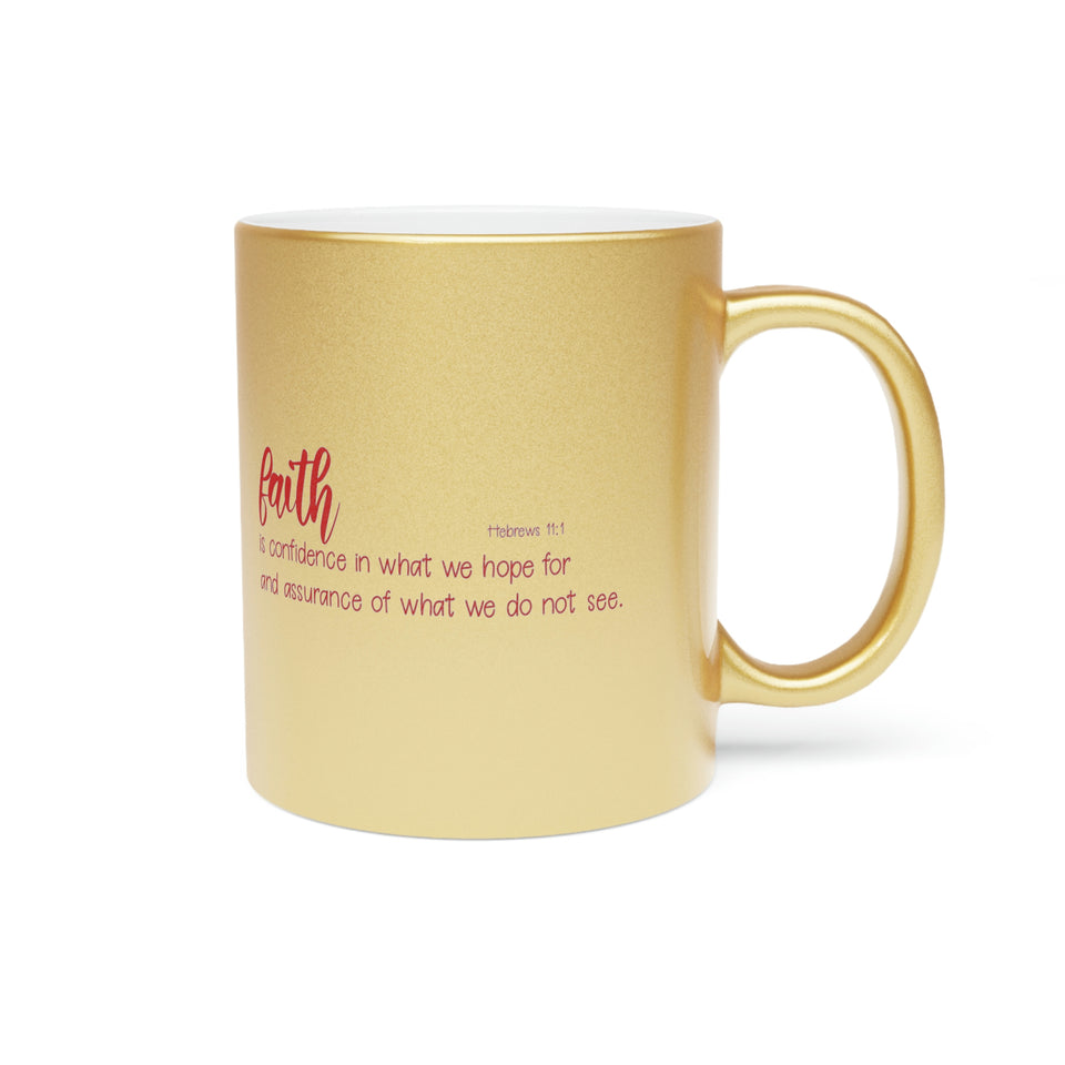 25SGM  Silver and Gold Christian Mug