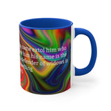 42CMSM Colorful Marble Psalms 68:4-5  Mug