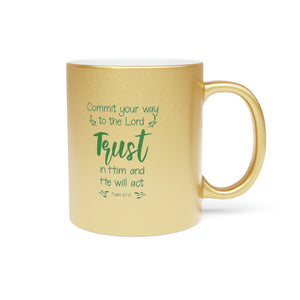 22SGM  Silver and Gold Christian Mug