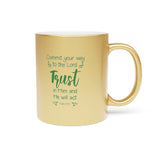 22SGM  Silver and Gold Christian Mug